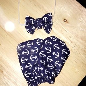 Newborn headband bow/bow tie, mittens, and hats